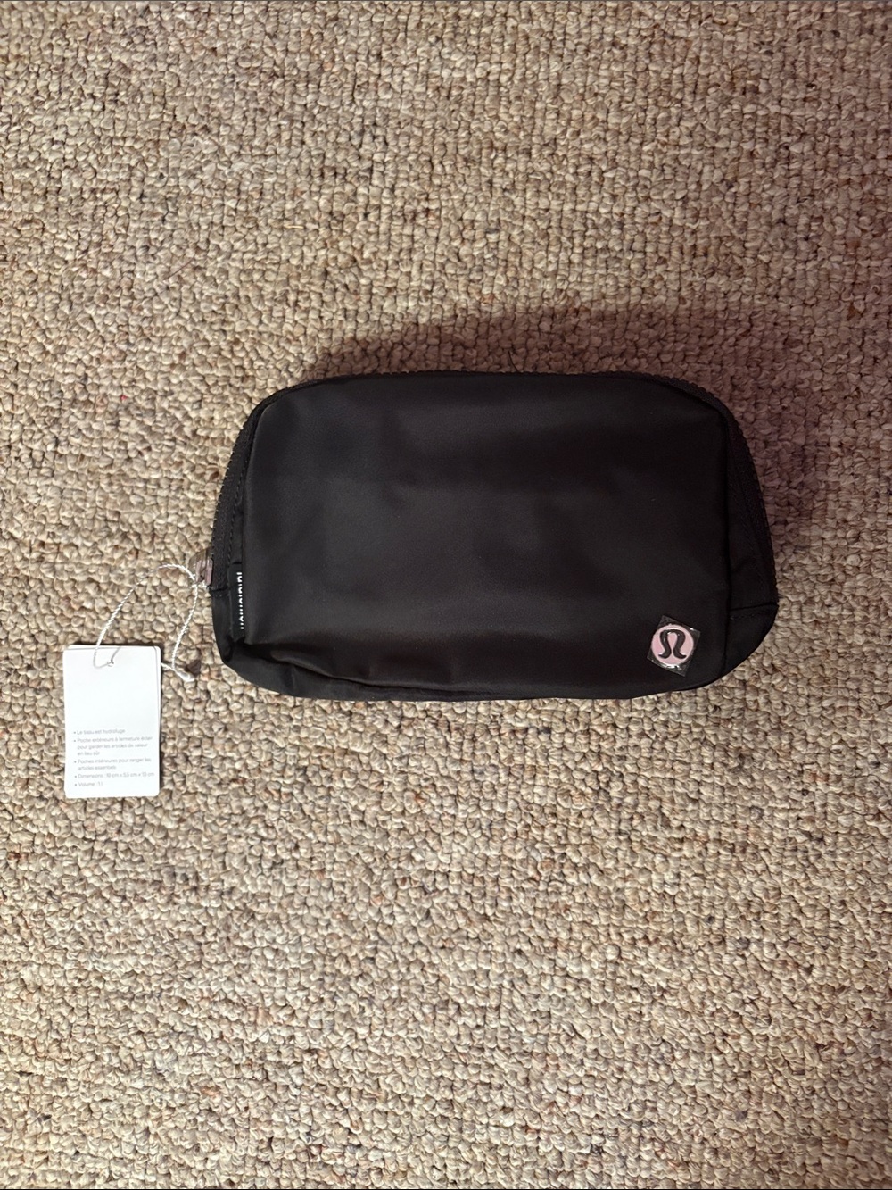 lululemon athletica Black Duffel-Style Belt Bag Pouch